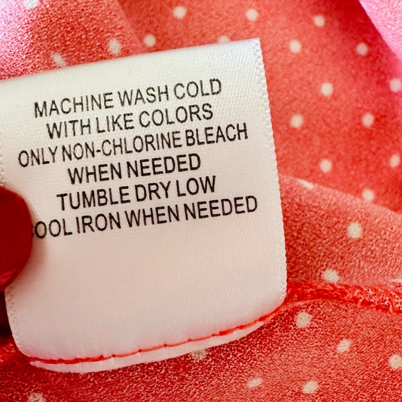Modcloth Blouse Flutter Sleeve Top Red & White Polkadot SZ SMALL NEW - Picture 11 of 15